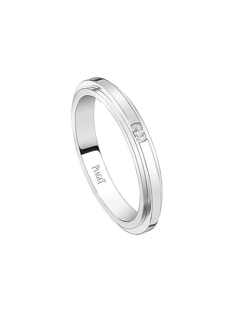 Possession 18K White Gold & TCW Diamond Wedding Band