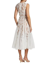 Bridal Saba Guipure Lace Midi-Dress