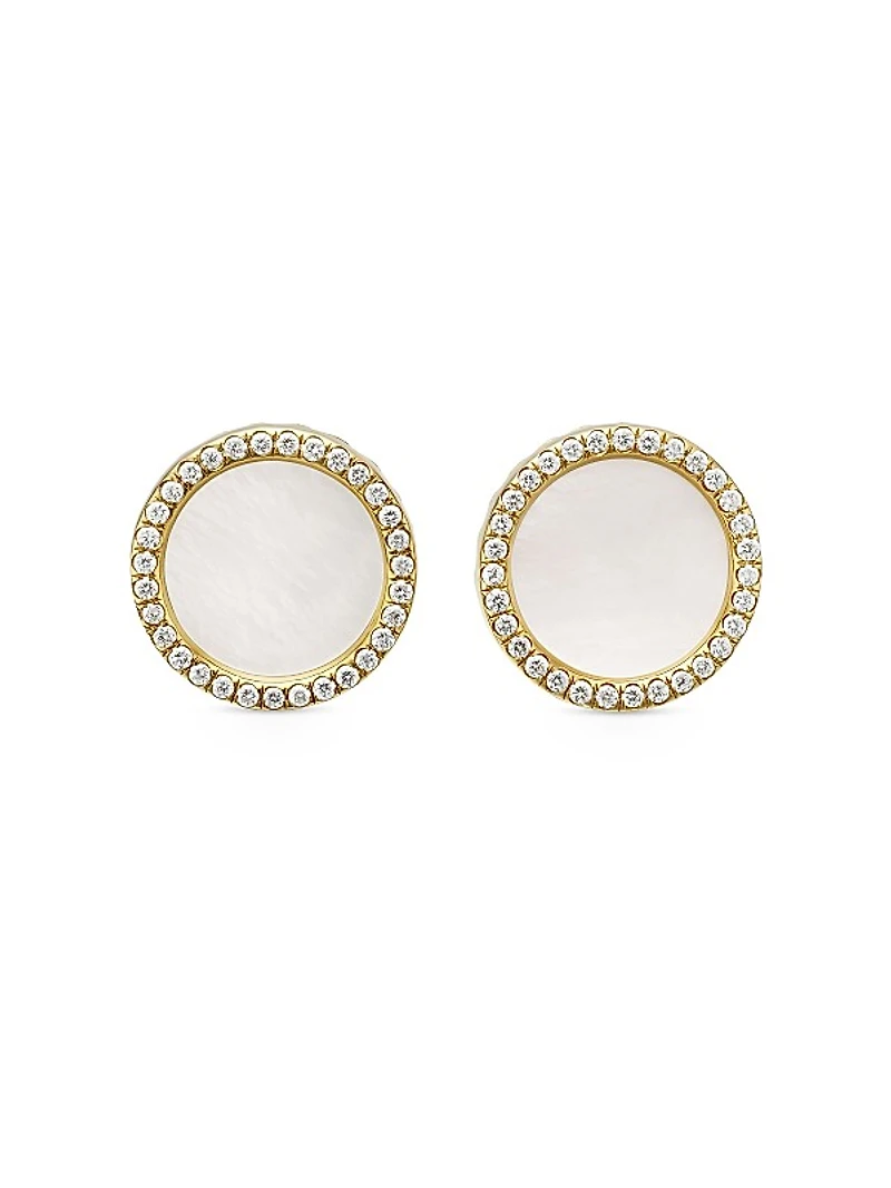 DY Elements Stud Earrings in 18K Yellow Gold