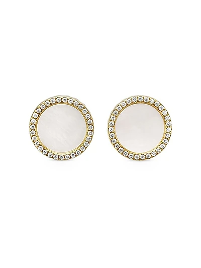 DY Elements Stud Earrings in 18K Yellow Gold