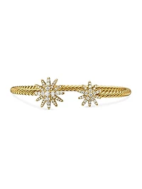 Starburst Cable Bracelet in 18K Yellow Gold