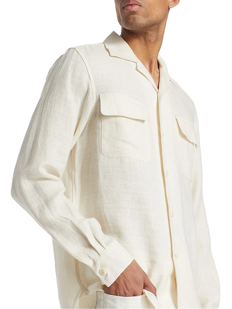 Textured Linen Shirt