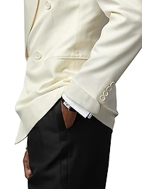 Kent Silk Double-Breasted Blazer