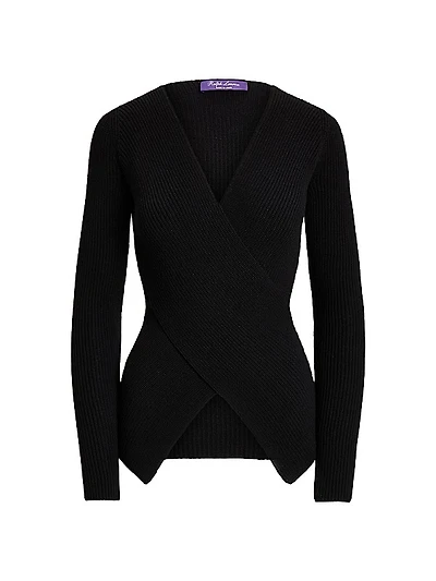 Knit Wool Wrap Top