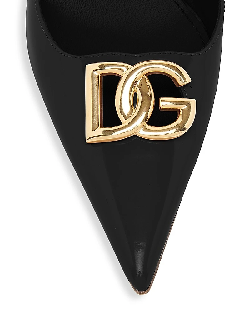 65MM Logo Leather Pumps