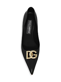 65MM Logo Leather Pumps