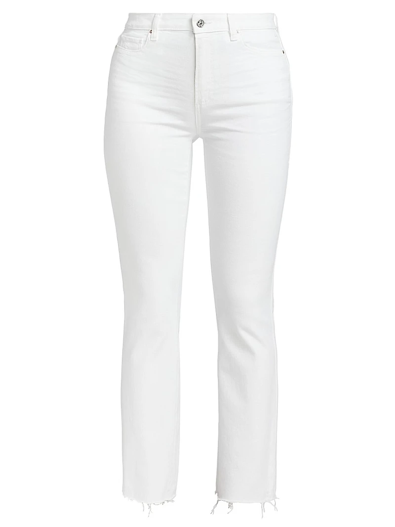 Claudine Flared Ankle-Crop Jeans