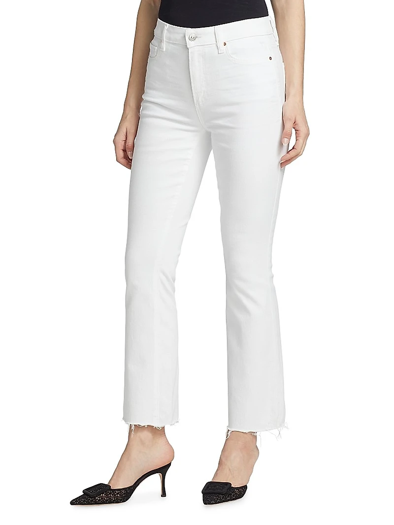 Claudine Flared Ankle-Crop Jeans