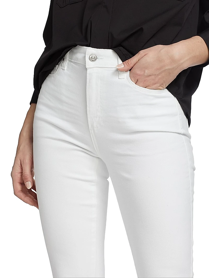 Claudine Flared Ankle-Crop Jeans