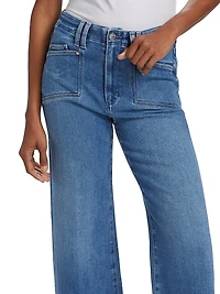 Anessa Raw Wide-Leg Jeans