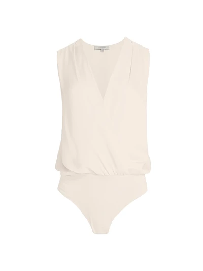Date Satin Surplice Bodysuit