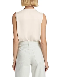 Date Satin Surplice Bodysuit