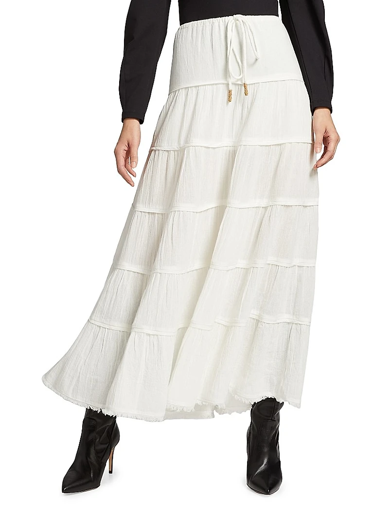 Simply Smitten Cotton Maxi Skirt
