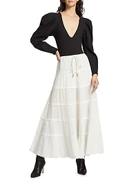 Simply Smitten Cotton Maxi Skirt
