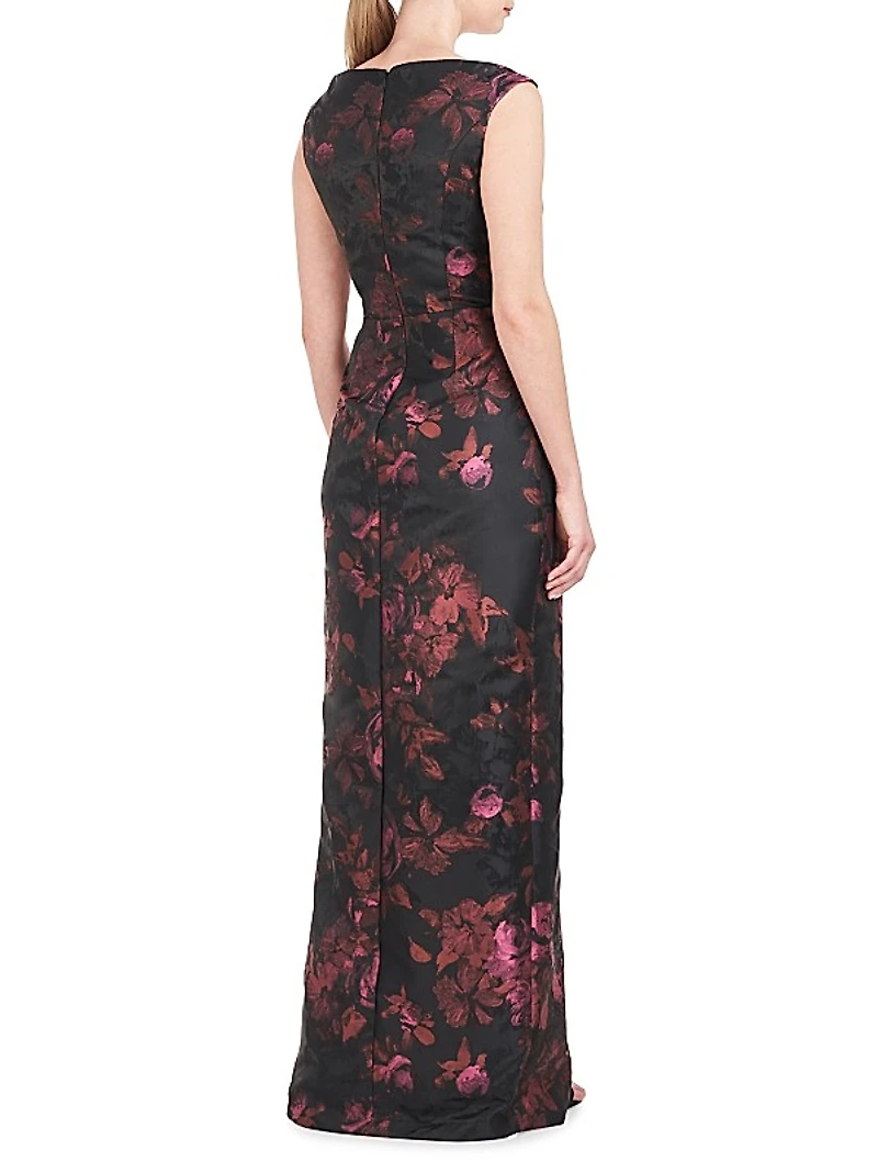 Liana Floral Column Gown