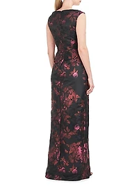 Liana Floral Column Gown