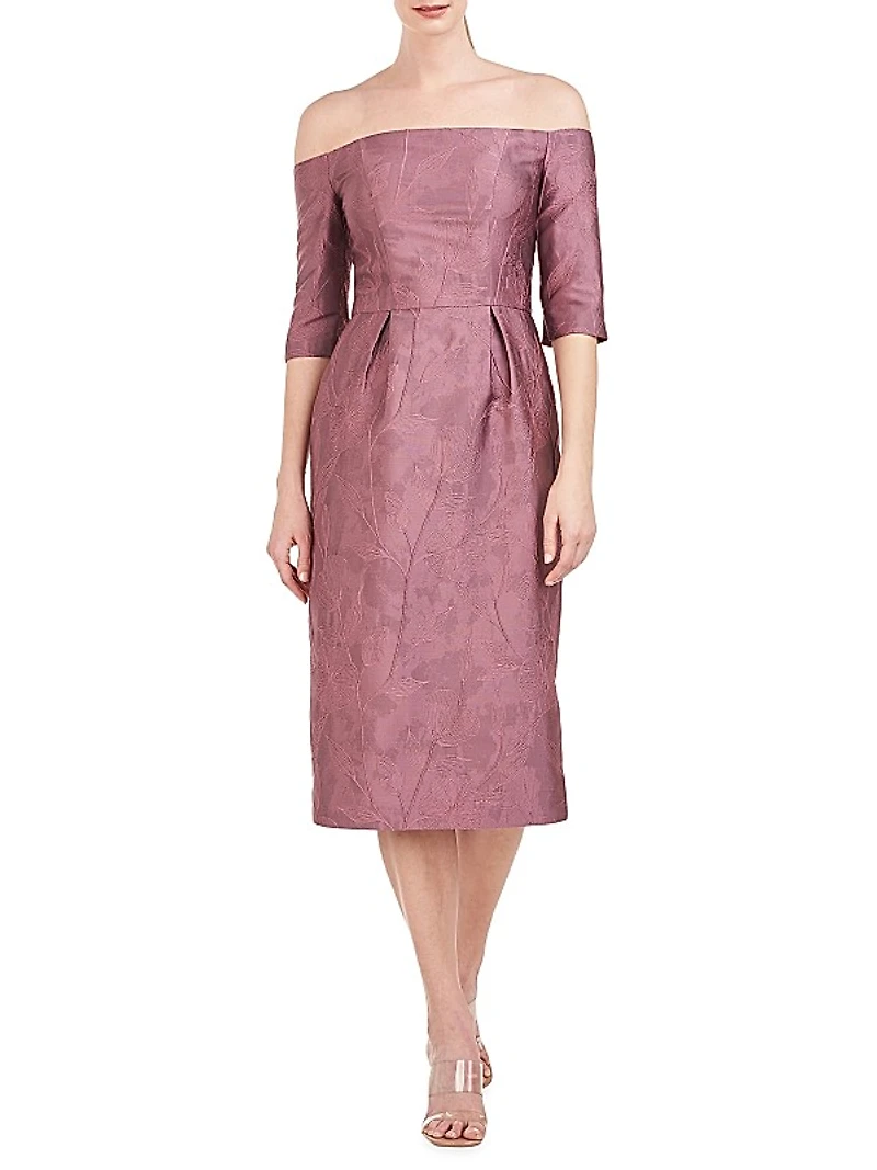 Brinley Off-The-Shoulder Midi-Dress