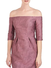 Brinley Off-The-Shoulder Midi-Dress