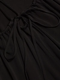 Open-Back Jersey Maxi Dress