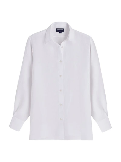 Linen Cover-Up Shirt