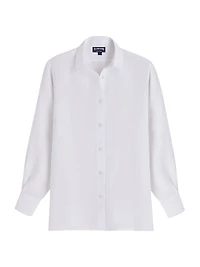 Linen Cover-Up Shirt