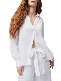 Linen Cover-Up Shirt