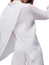 Linen Cover-Up Shirt