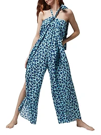 Turtles Leopard Cover-Up Jumpsuit