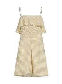 Stretch Seersucker Minidress