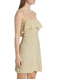 Stretch Seersucker Minidress