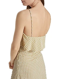 Stretch Seersucker Minidress