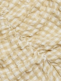 Stretch Seersucker Minidress