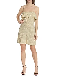 Stretch Seersucker Minidress