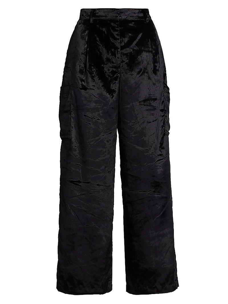 Luli Velvet Cargo Pants