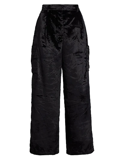 Luli Velvet Cargo Pants