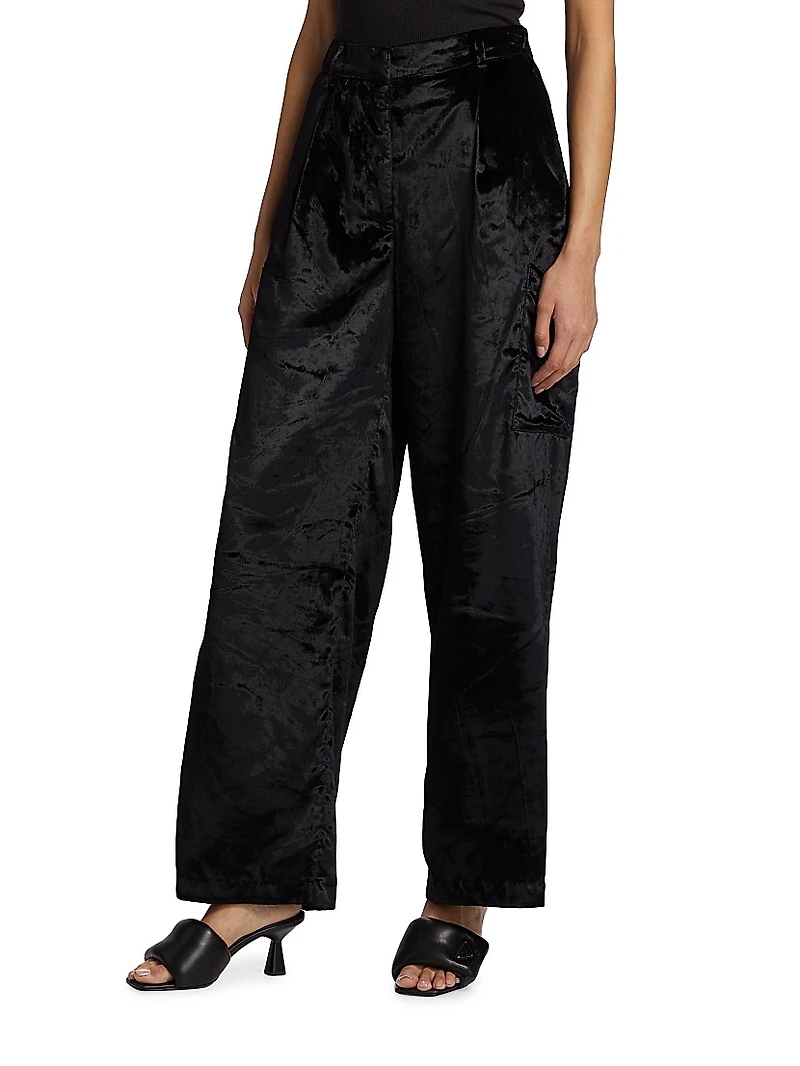 Luli Velvet Cargo Pants