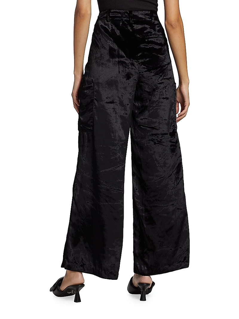 Luli Velvet Cargo Pants