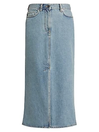 Rona Denim Midi-Skirt