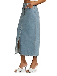 Rona Denim Midi-Skirt