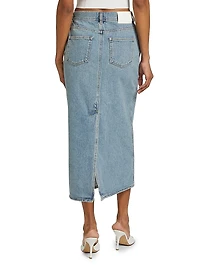 Rona Denim Midi-Skirt