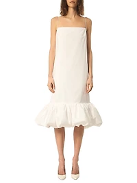The Fran Bubble-Hem Midi-Dress