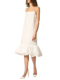 The Fran Bubble-Hem Midi-Dress