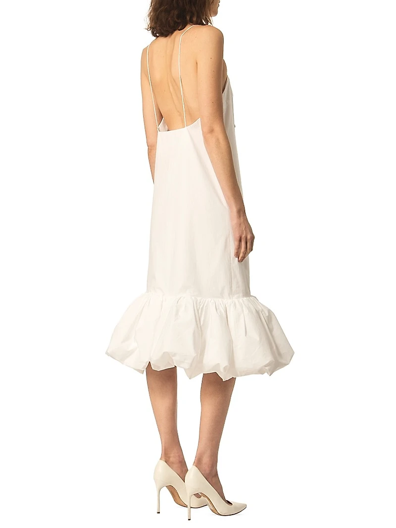 The Fran Bubble-Hem Midi-Dress