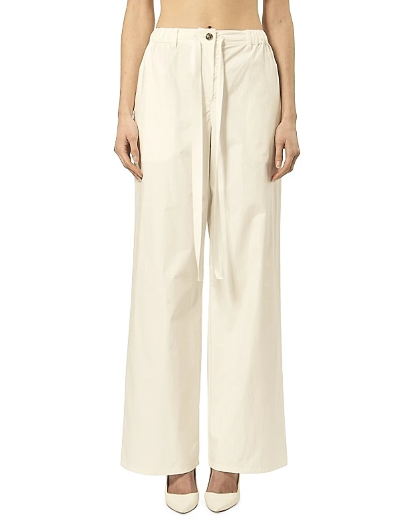 The Clarence Cotton Wide-Leg Pants