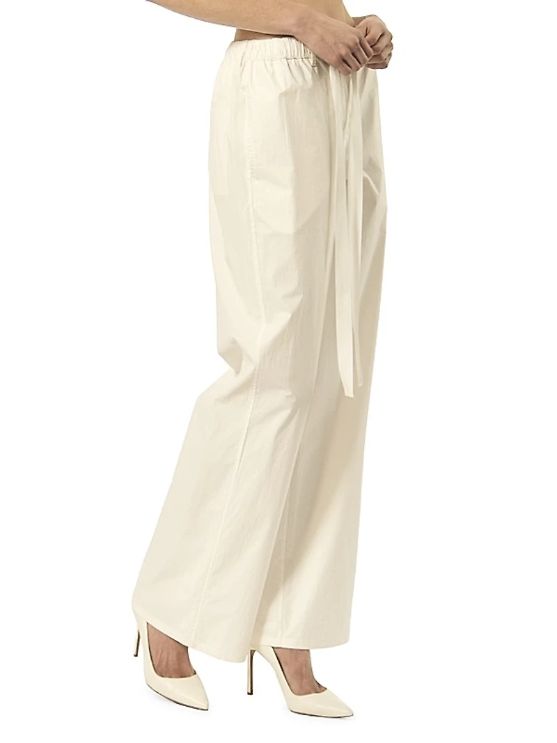The Clarence Cotton Wide-Leg Pants