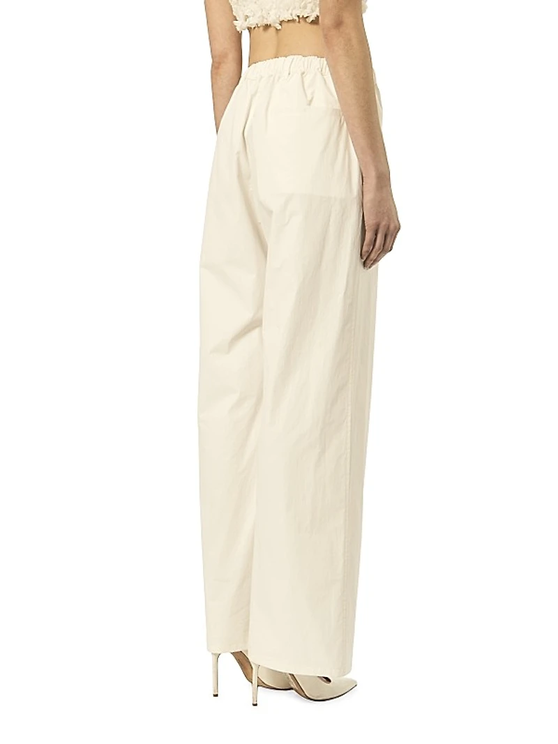 The Clarence Cotton Wide-Leg Pants