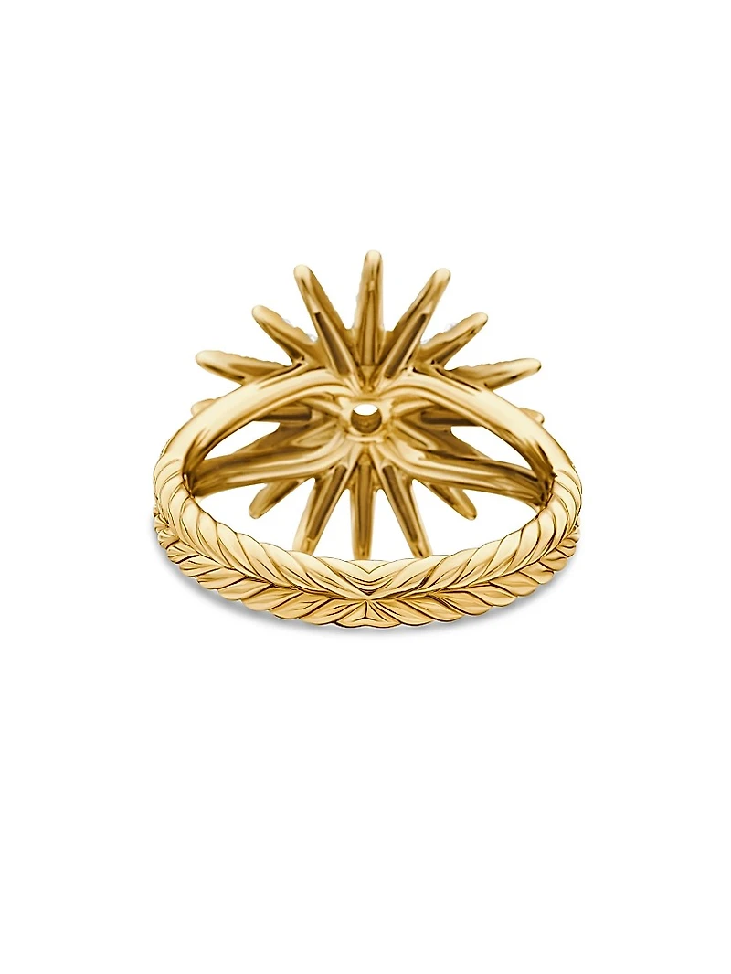 The Starburst 18K Yellow Gold & Diamond Pavé Ring