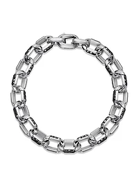Faceted Chain Bracelet in Sterling Silver