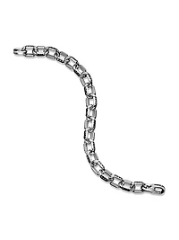 Faceted Chain Bracelet in Sterling Silver