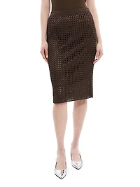 Mesh Straight Skirt